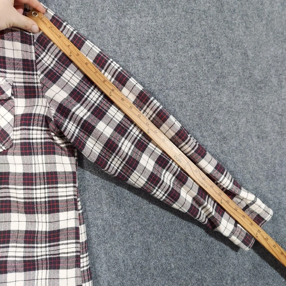 Ralph Lauren Shirt Mens 2XL White Plaid‎ Denim & Supply Flannel Long Sleeve